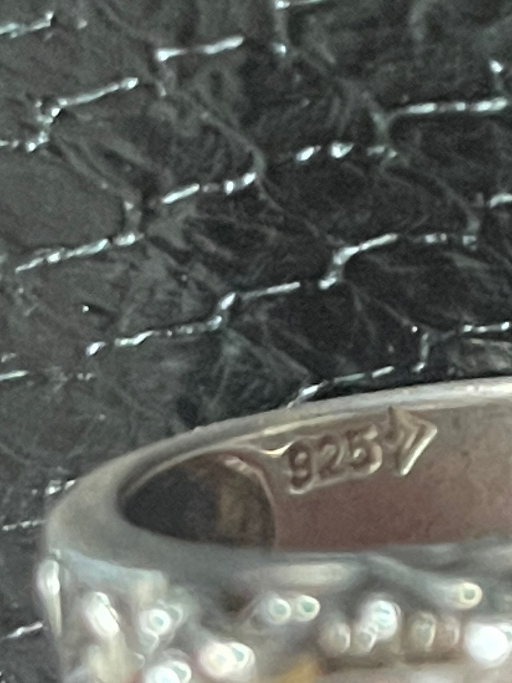 Silpada Cubic zirconia and silver ring size 7 - Picture 5 of 5